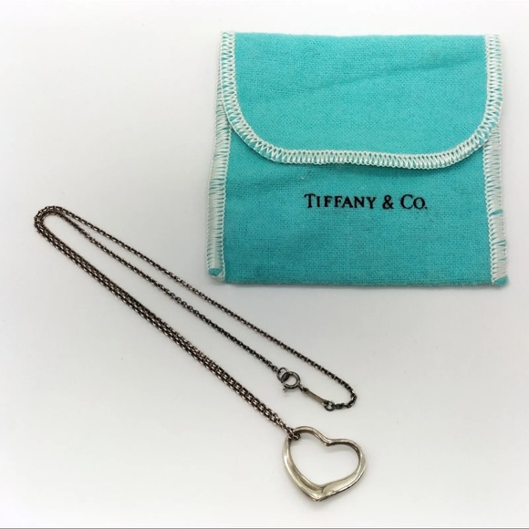 Tiffany and Co. Pendant Necklace Peretti Open Heart Silver 925 3713848 - Picture 9 of 9